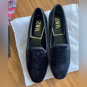 Zara Velvet Loafers